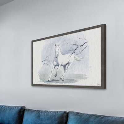 « cheval light », reproduction d’art encadrée