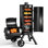 Professional Vertical Smoker Grill - 5 Racks, Side Chamber, Easy Temp Control