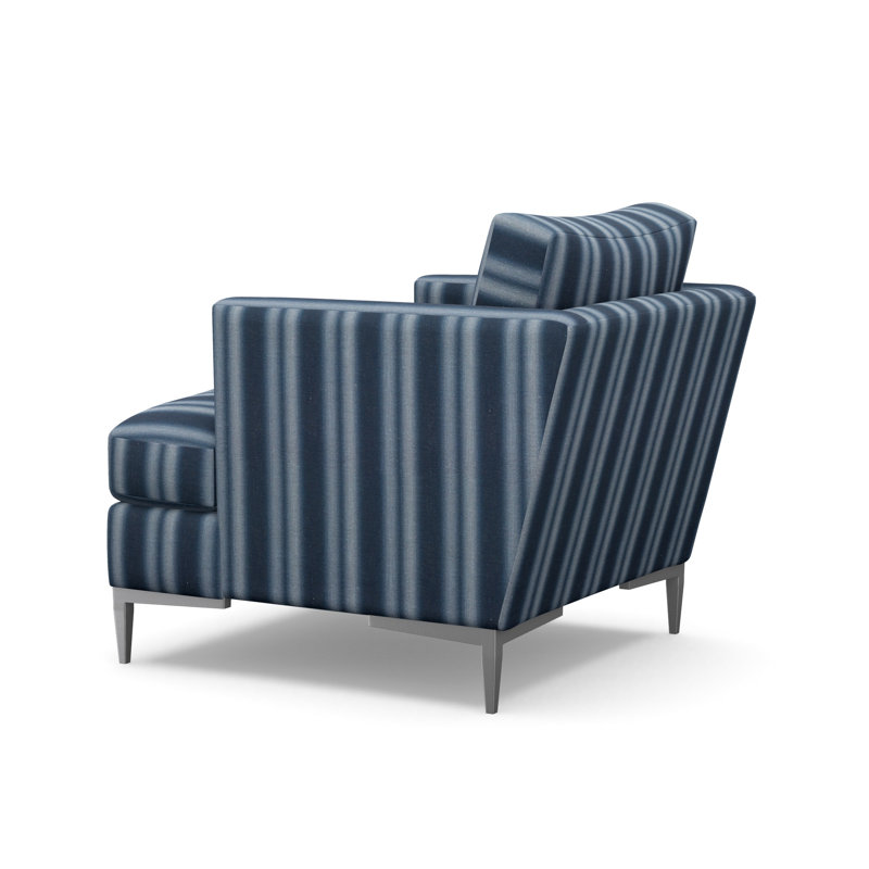 Aiden Accent Chair, Polished Stainless, Tumbes Pacific