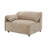 Veata Light Brown Suede Sectional Sofa