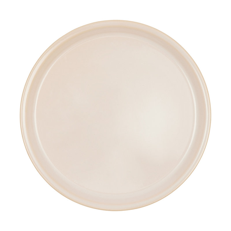 Yuka Handmade Terracotta Dinner Plate, Offwhite