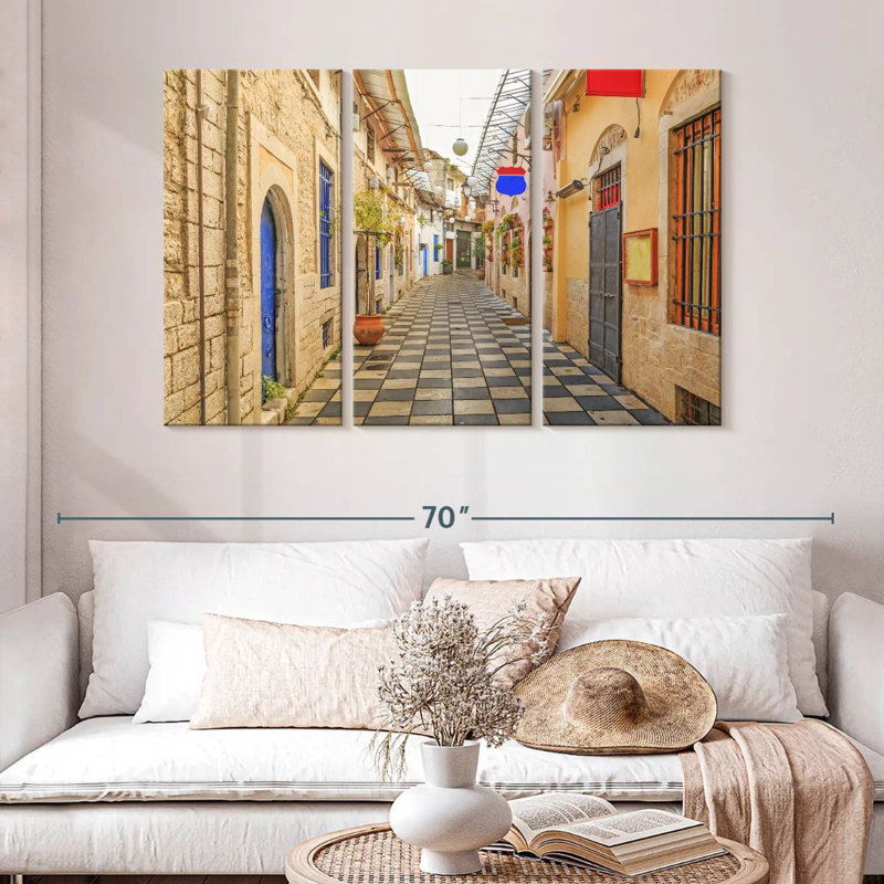 Stoa Liampei Street, 32" H x 50" W