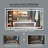 LED Lighted Bathroom Mirror: Front and Backlit, Tempered Glass, 3 Colors, Dimmable, CRI 90+, Defog-245260691