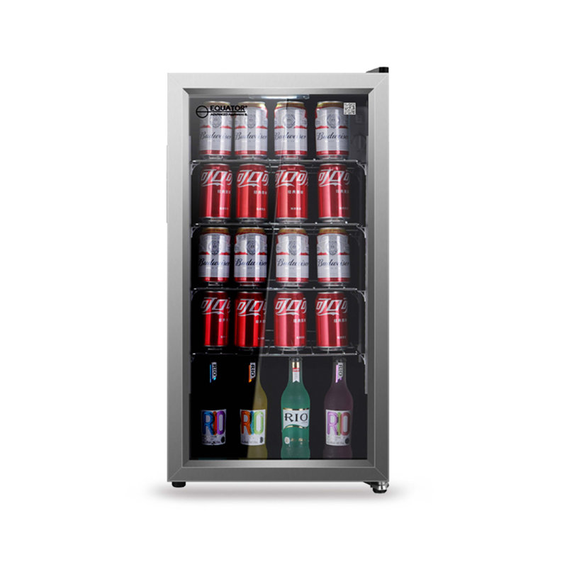 Réfrigérateur à boissons autoportant Equin, Acier inoxydable