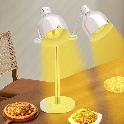 Electric Double Head Food Warmer Light