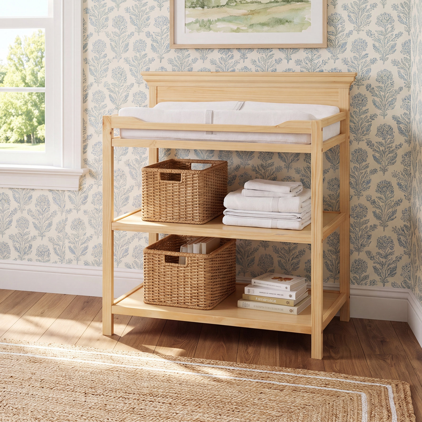 Macy Changing Table, Natural