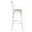 Solid Wood Counter Stool with Aluminium Frame