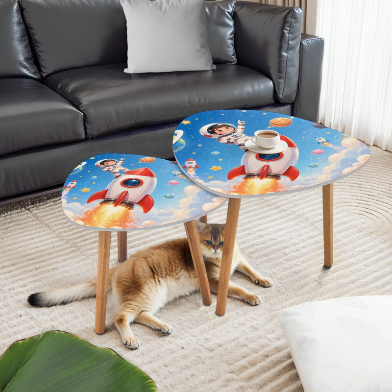 Ensemble de 2 tables gigognes Triangle Nesting