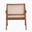 Chaise décontractée de style Mid-Century décontracté en rotin 1 pièce