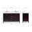 Cambridge Double Bathroom Vanity with Carrara Marble Top-88398658-130617047-130617049