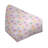 Red Geometric Bean Bag Lounger – Bold Triangle Print Seat for Game Rooms, Dorms & Cozy Corners-47456494-47358220