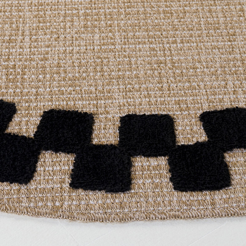 Clayton 100 Solid Color Rug, Round 6'7"