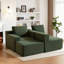 Canapé modulaire 91,1 po sans assemblage modulaire sans compression avec repose-pieds amovible-129990782