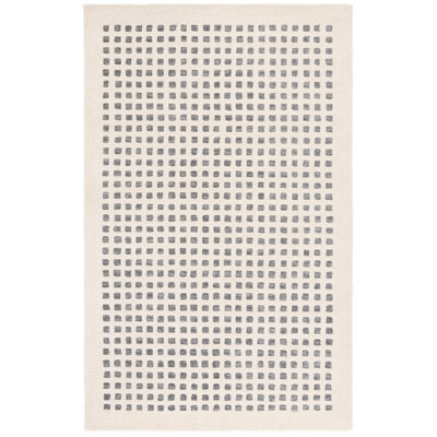 Hand-Tufted Wool Geometric Rug