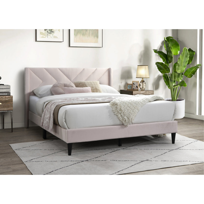 Cadre de lit 1pc, Rose clair