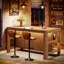 Table de bar en bois massif de 63 pouces de long avec tablettes de rangement, table de pub à hauteur de comptoir Farmhouse Home pour cuisine, salle à manger-1946470099