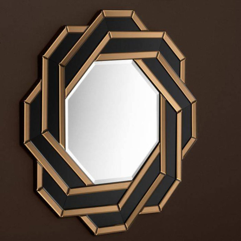 Mulini Flat Solid And Engineered Wood Beveled Wall Mirror