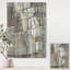 Abstrait gris argenté, composition géométrique sur toile - composition géométrique-55951388