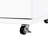 White 5-Drawer Dresser with Wheels, 29.5″ Wide-1274206040