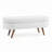 Ottoman Oval Storage Bench,Rubber Wood Legs(43.5"X16"X16")-110402479