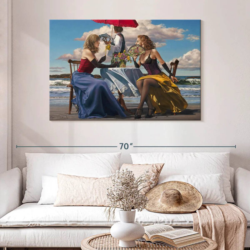 Leisha Cafe Oceanus, 32" H x 48" W