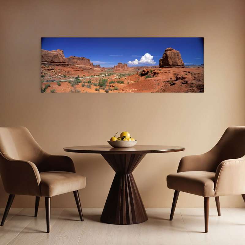 Arches National Park Moab Utah USA 1 Piece Wrapped Canvas Panoramic Wall Art, 40.64 cm H x 121.92 cm W