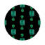 Gem Emeralds Vegan Leather Round Pebble Placemat-1606703689-1606703688