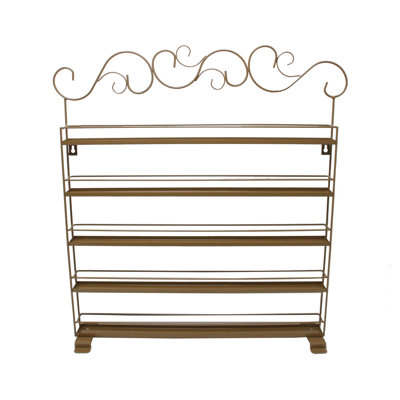 Copper Metal Nail Polish Wall Mount Countertop Organizer Display Rack Essential Oil Rack