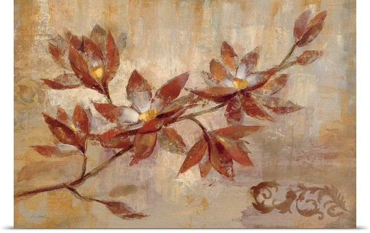 «Copper Branch» par Aniessa, reproduction d'art, H 16 po x l 24 po x 1,5 po, Toile