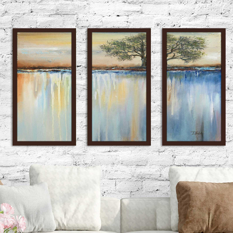 « paysage i », reproduction de peinture à l’acrylique à multiples images, L 40,5 po x H 25,5 po x P 1 po
