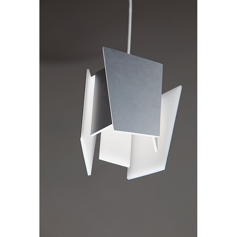 Levis 1 - Light LED Pendant, Brushed Aluminum, 2700K (Dry)