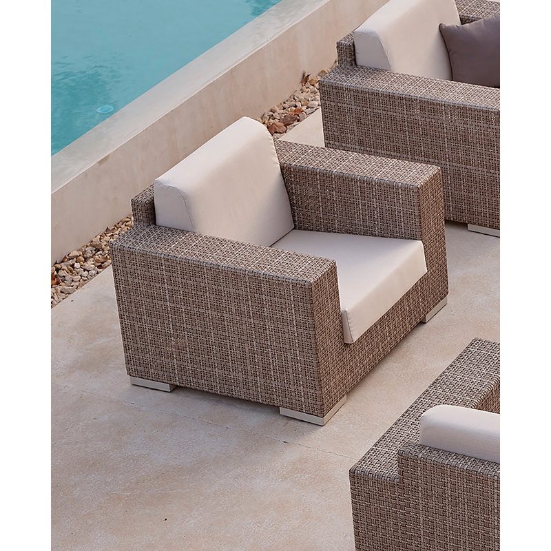 Paloma Outdoor Lounge Chair, Canvas Canvas Sunbrella® Canvas