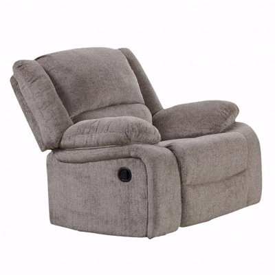 Transitional Style Manual With Recliner Function Pillow Top Arms Mocha Finish Primary Living Room