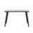 Modern Minimalist Rectangular Dining Table, Suitable For 4-6 People. Tempered Glass Countertop+Lower MDF Board, Imitation Marble Texture, Black Metal Tapered Legs. Suitable For Minimalist Restaurants.-768176033