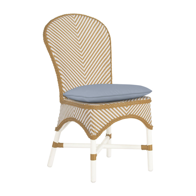 Chaise d'appoint Savoy - Craie et blanc / naturel, Craie / blanc / naturel, Trépointe, Chambray tonnelle