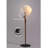 Curved Twisted Frame Fabric Shade Floor Light Fixture
