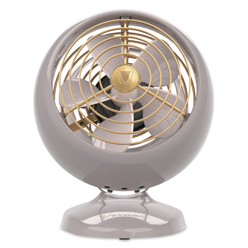 Timeless VFAN Mini Classic Personal Vintage Air Circulator Fan, Driftwood