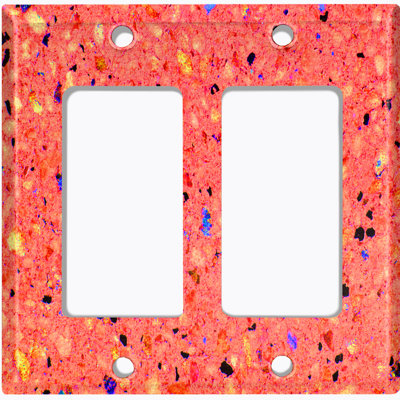 Patterned 2 - Gang Rocker Standard Wall Plate
