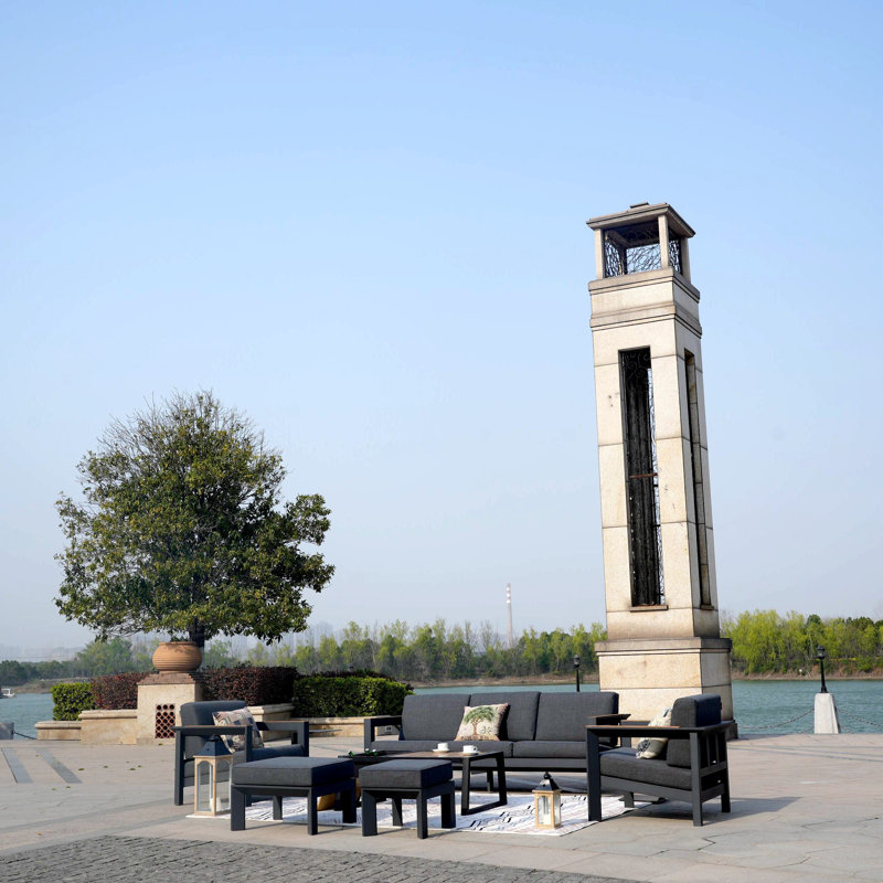7 - Person Patio Conversation Set with Cushions