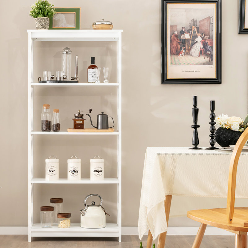 Leovardo 70 cm W Storage Rack, White