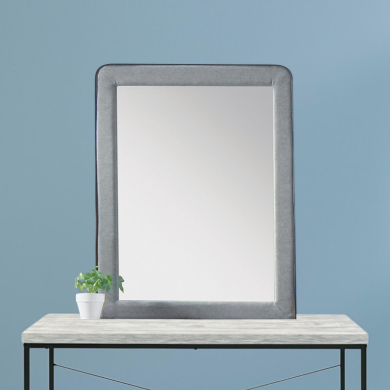 Feroze Mirror With Light Gray Fabric