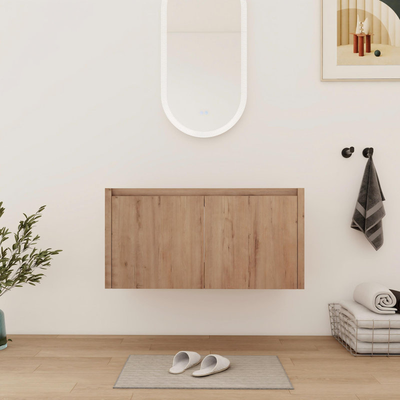 36'' Single Floating Bathroom Vanity  Base With 2 Doors