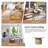Marrina 31.5"W Modern Coffee Table with Vertical Fluted Wooden Base-211961113