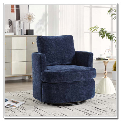 Chaise pivotante en chenille