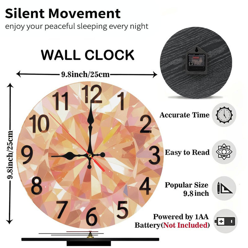 Horloge à facettes