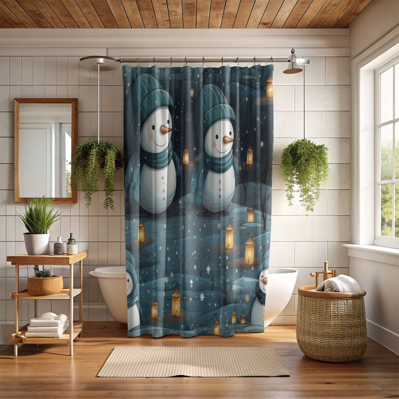 Rideau de douche Frozen, H 74 po x l 71 po