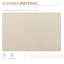 Auvent beige 13 pi x 8 pi. Et cadre en aluminium. Auvent rétractable manuel pour terrasse, terrasse, balcon et manivelle - beige. Cadre, housse