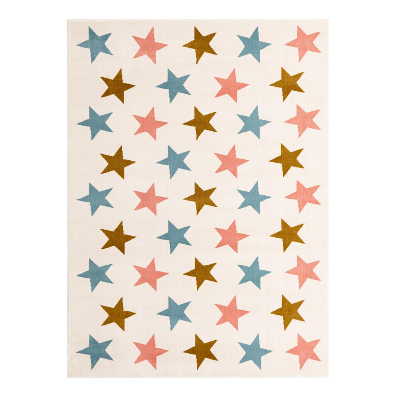 Unique Loom Twinkle Whimsy Kids Rug, Rectangle 5'1" x 7'1"