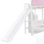 Lit superposé en bois en forme de maison avec glissade et escalier de rangement, cadre de lit simple / simple / double pour enfants-896363393