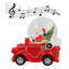 Vintage Red Car with Santa Snowglobe with Music